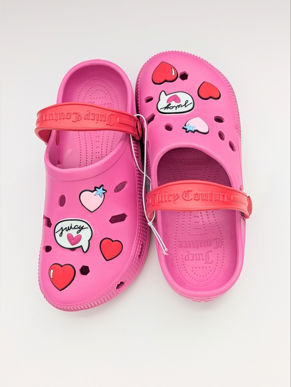 Juicy Couture Kids' (Size 3) Pink Slip-On "Crocs-Like" Water Shoes/Clogs/Sandals